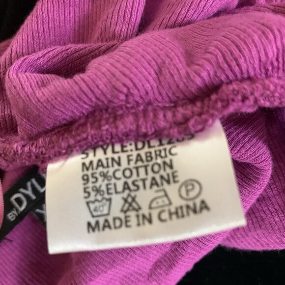 By DYLN Magenta Ribbed Wrap Halter Festival Crop Top Y2K XS - Picture 5 of 5